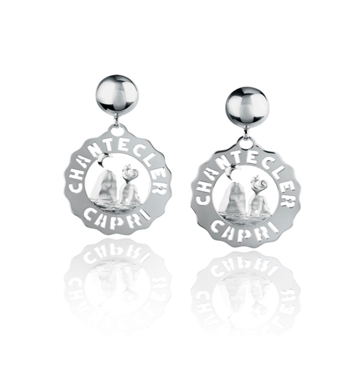 Chantecler Small Faraglioni Silver Earrings