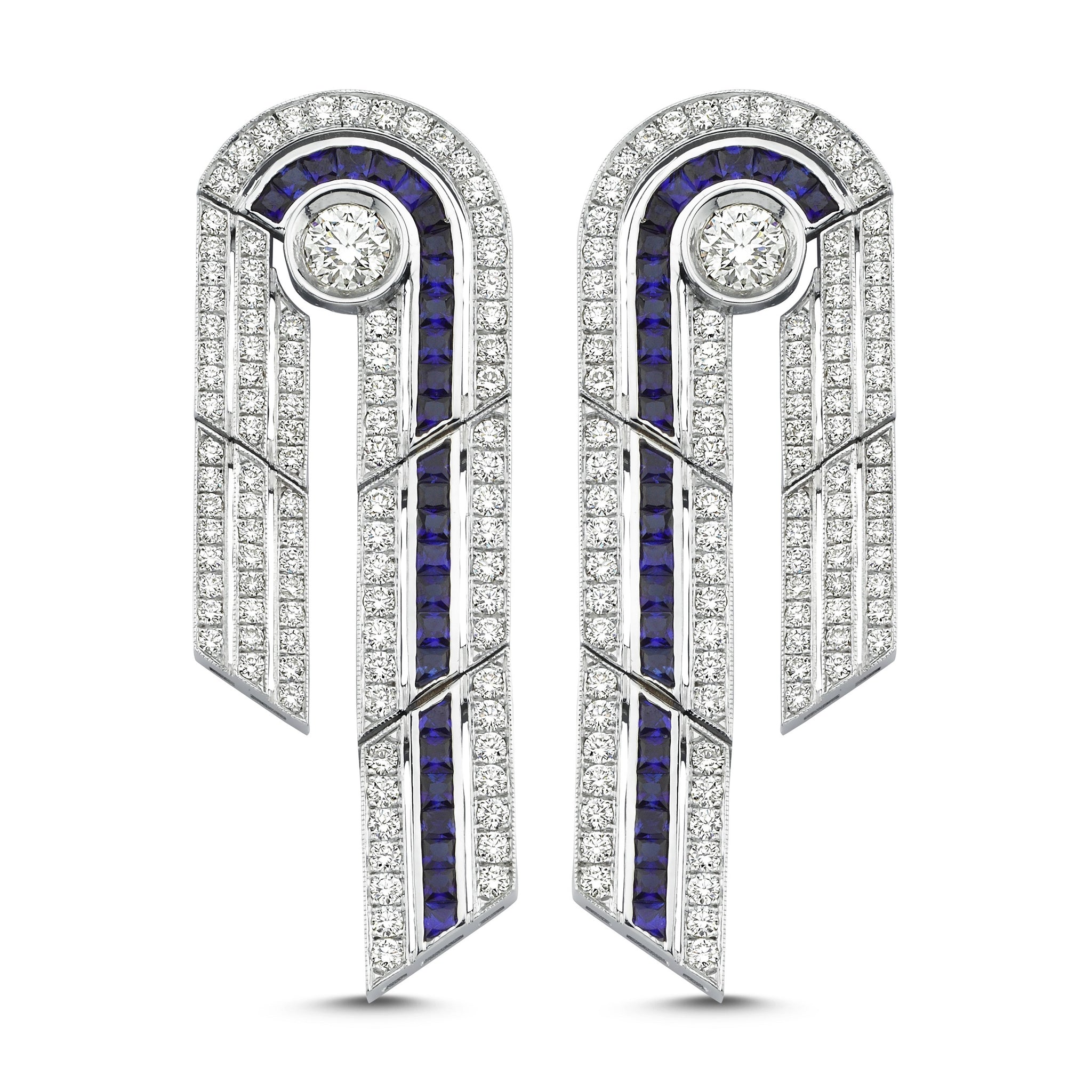 Sphere Sapphire Earring